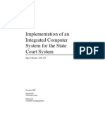 Implementation of An Integrated Computer System For The State Court System 2004-104aavlong