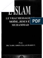 L'islam est le vrai message 