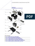 Vista Explodida e Catalogo de Peças Torradeira Preta Buon Giorno Ts500-503