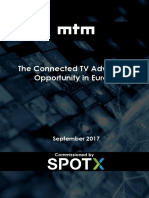 SpotX White Paper The Connected TV Advertising Opportunity in Europe
