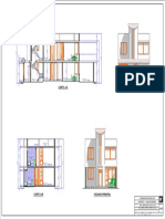 Floor plans and elevations of a two-family home