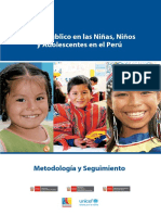 Gasto Público en Las Niñas, Niños y Adolescentes en El Perú Metodología y Seguimiento