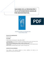 Protocolo SESPO. Actuacion en Pacientes en Tratamiento Con Bisfosfonatos PDF