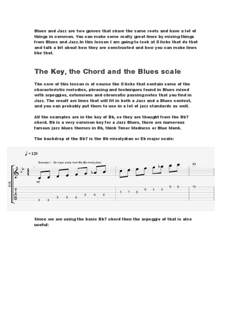 Jazz Blues Solo Technique Chord Voicing Jens Larsen Pdf Chord