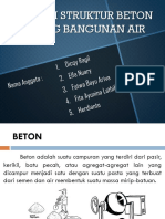 Aplikasi Struktur Beton Bidang Bangunan Air