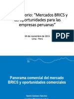 Conversatorio Mercados Brics Oportunidades Empresas Peruanas 2015 Keyword Principal