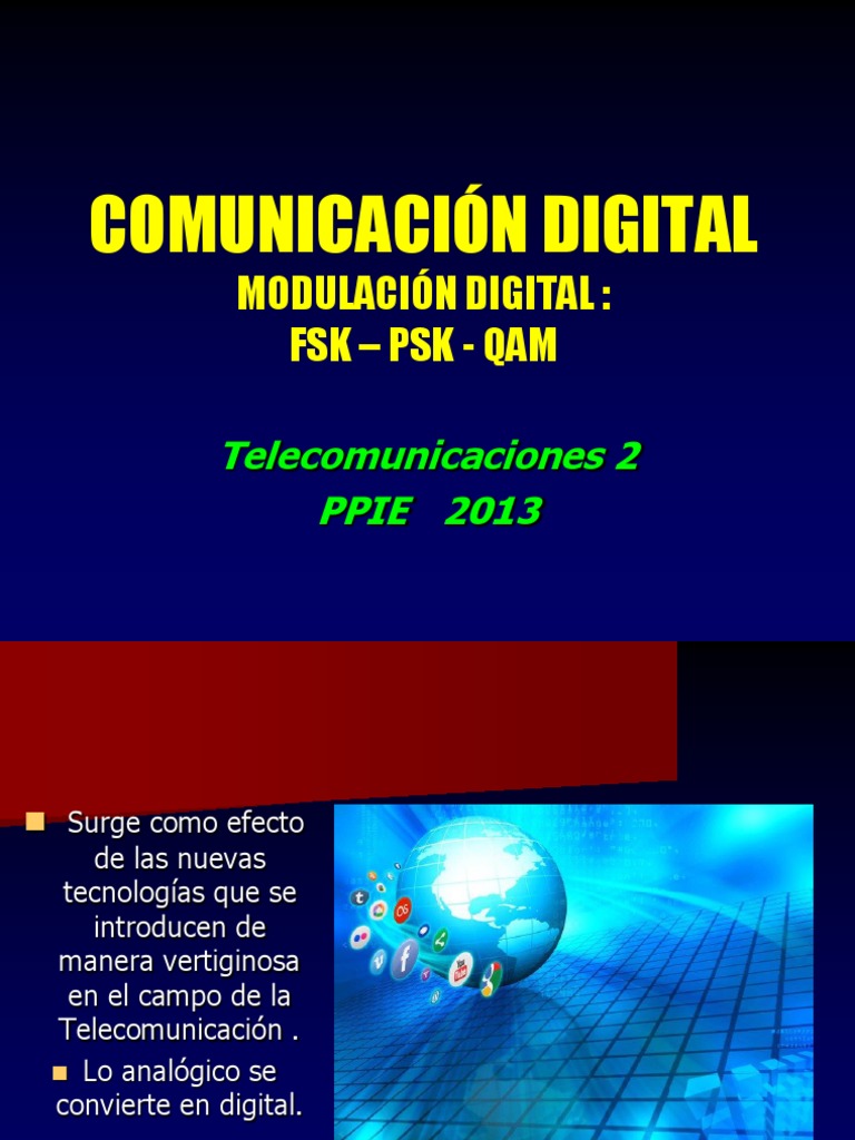 Modulación Digital en Telecomunicaciones | PDF | Modulación | Radiodifusión