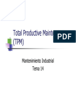 Total Productive Maintenance (TPM) : Mantenimiento Industrial Tema 14