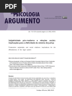 Subjetividade pós moderna e relações sociais