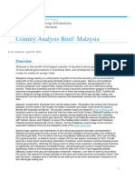 Country Analysis Brief: Malaysia: Last Updated: April 26, 2017