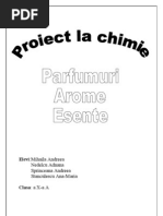 Proiect Chimie - Parfumuri Arome. Esente