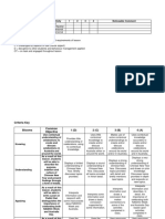 Key For Comments: Blooms Student Activity 1 2 3 4 Noticeable Comment