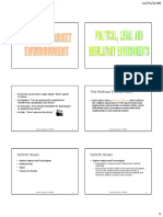 5. World Market Environment - Political, Legal & Regulatory