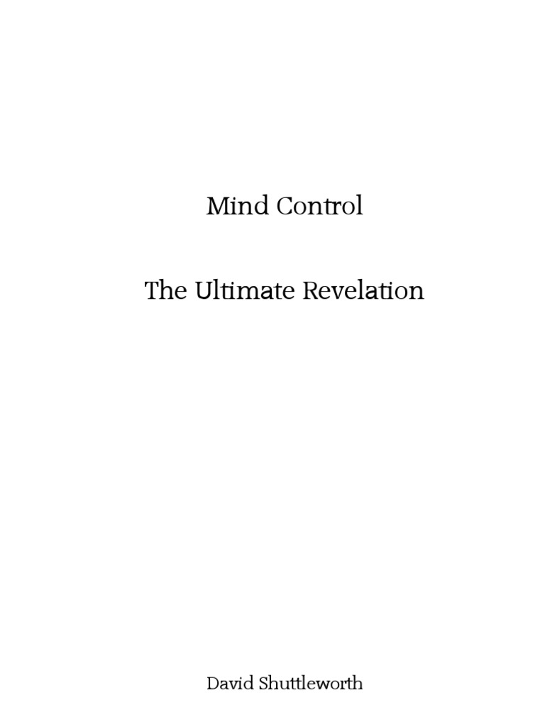 Mind Control - Ultimate Revelation | PDF