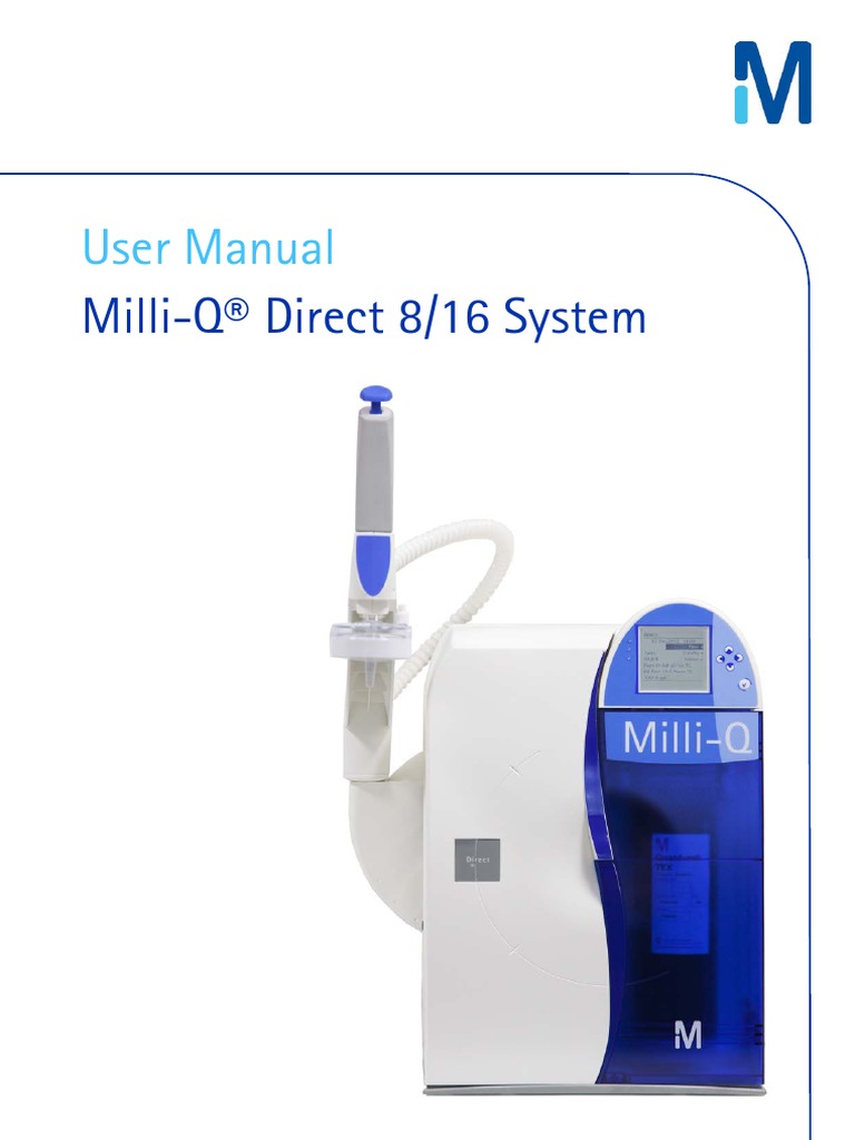 FTPF11486 Milli Q Direct 8 16 System Manual en V3.0 | PDF | Trademark ...