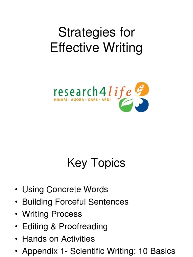Effective Writing Strategies Guide | PDF | Verb | Noun
