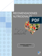 Recomendaciones Nutricionales