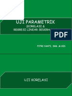 Minggu Xiv-Uji Parametrik (Korelasi & Regresi Linear)