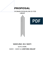 Proposal Permohonan Berjualan