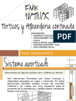 Sistema estructural porticado de concreto