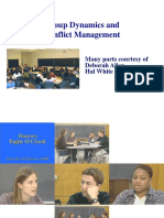 Group Dynamics and Conflict Management: Many Parts Courtesy of Deborah Allen, Hal White