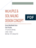 Micropile and Soil Nailing Design Concept