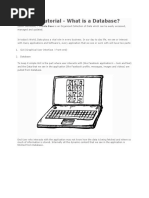 SQL Tutorial - What Is A Database?