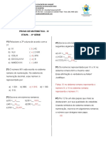 Prova de Matematica-Eja - Gabarito