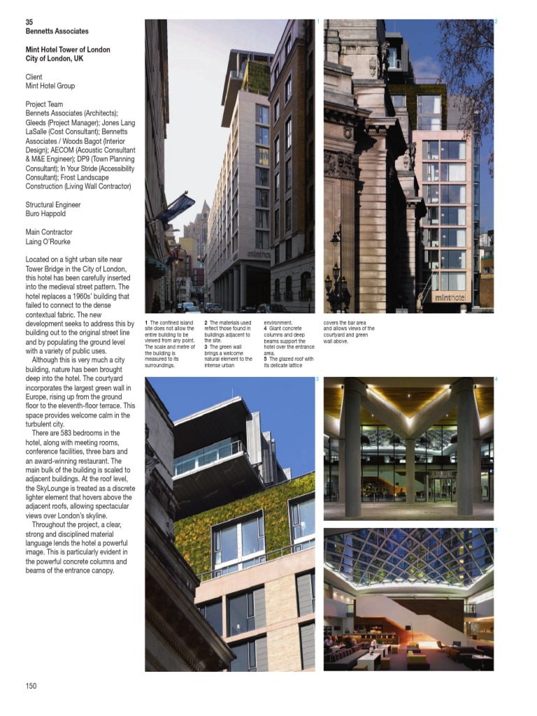 35 Associates Mint Hotel Tower of London City of London, UK