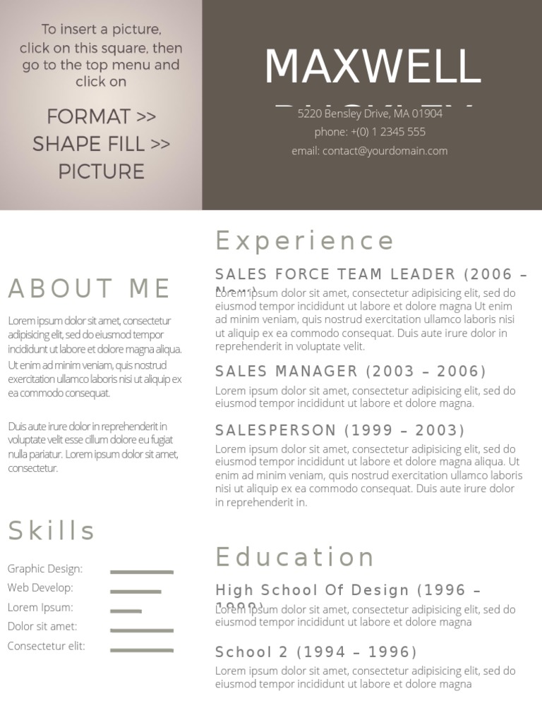 Maxwell Buckley Experience About Me PDF Text