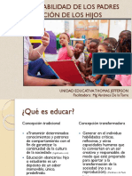 Corresponsabilidad de Los Padres en La Educación de Los Hijos