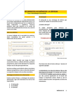 S10 Lectura - Usando Documentos Académicos. Sintetizando La Información.