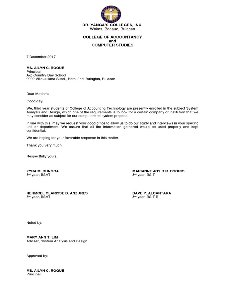 IT Approval Letter | PDF | Career & Growth