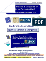 Química General e Inorgánica 1o de Farmacia (UAX