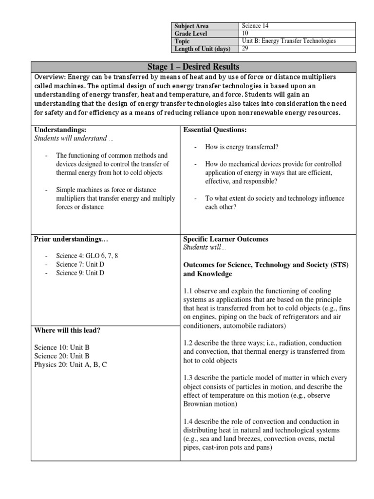 Energy Transfer for Grade 10 Students | PDF | Thermal Conduction | Heat