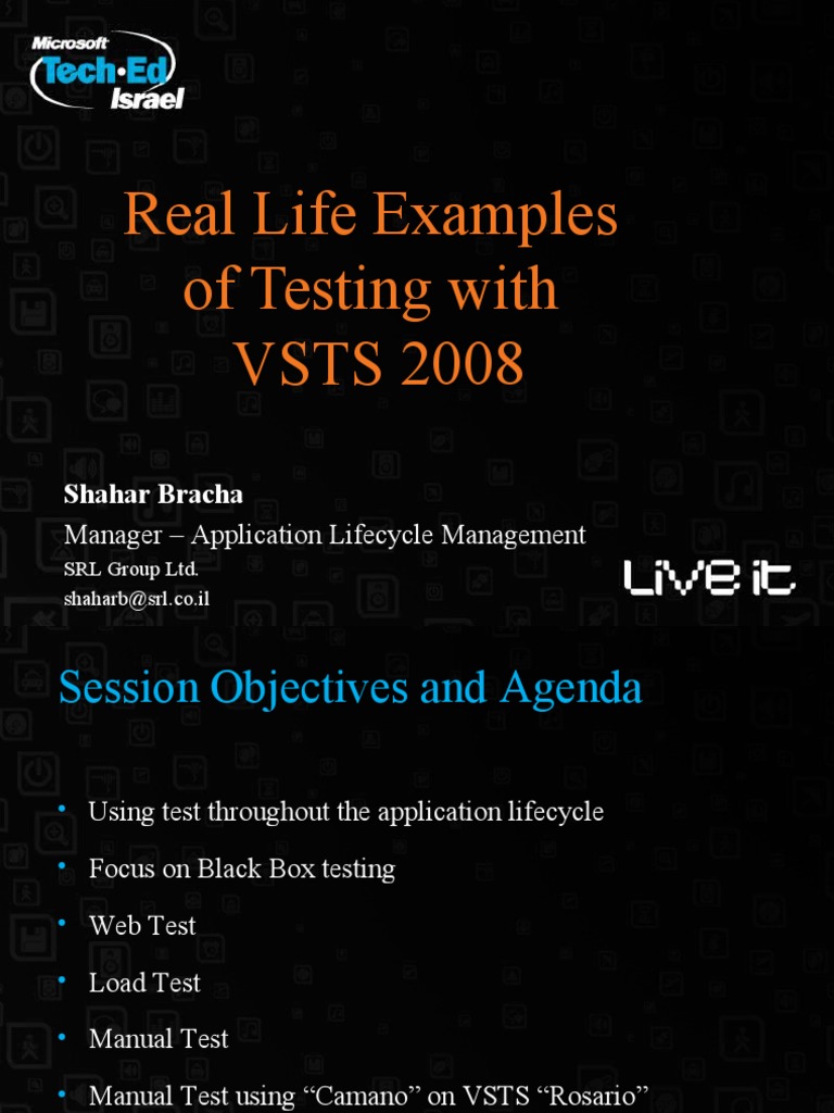 Vsts Alm Testing 2008 | PDF | Business | Technology & Engineering