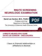 5-Minute Screening Neurologic Exam