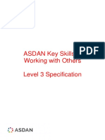 ASDAN Key Skills in Working With Others Level 3 Specification
