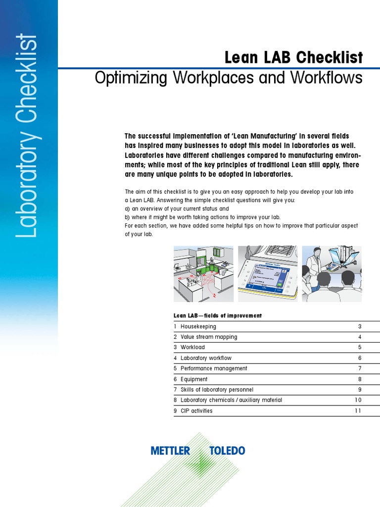 Checklist Lean Lab en | PDF | Lean Manufacturing | Laboratories