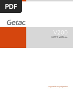 GETAC V200 User Manual