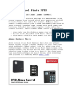 Akses Kontrol Pintu RFID