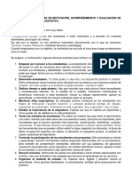 Explica Las Estrategias de Motivación y Evaluacion Pci