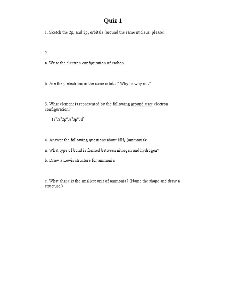 Orgo 1 Quzzes | Download Free PDF | Conformational Isomerism | Chemical ...