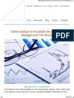 Escalamiento de Señales Analogicas