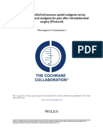 009 Patient Controlled Intravenous Opioid Analgesia Versus