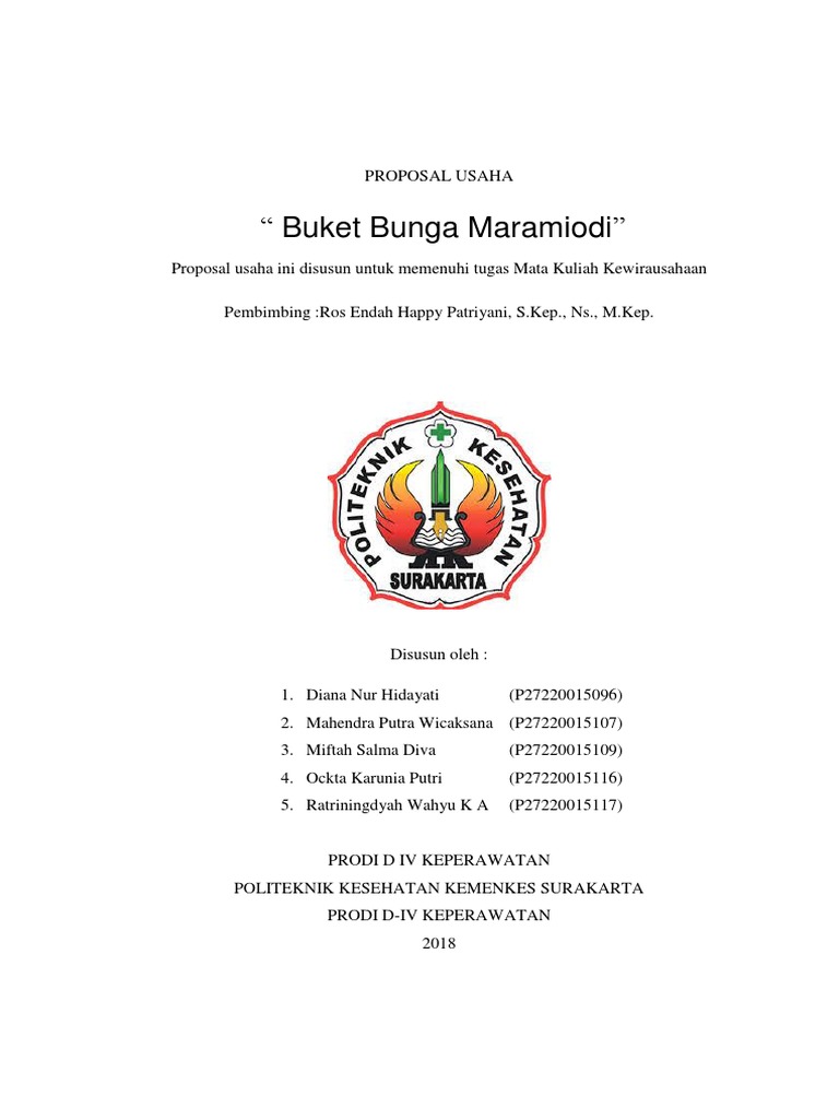 Proposal kewirausahaan Proposal kewirausahaan