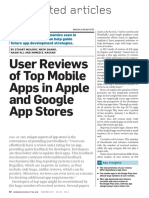 User Reviews of Top Mobile Apps in Apple and Google App Stores