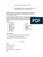 Prueba Metalurgica Del Reactivo Lixiviante Sandioss Vs Cianuro