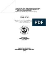 Analisis Faktor-faktor Yang Mempengaruhi Konsumen Dalam Pengambilan Keputusan Pembelian Produk