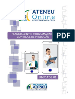 Disciplina Online - Planejamento, Programação e Controle de Produção - Unidade 01